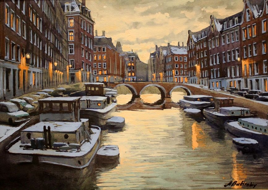 Alexei Butirskiy - Canal at Sunset