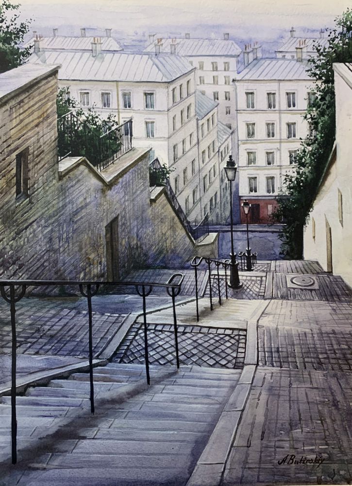 Alexei Butirskiy - Stairway to Paris, 2022