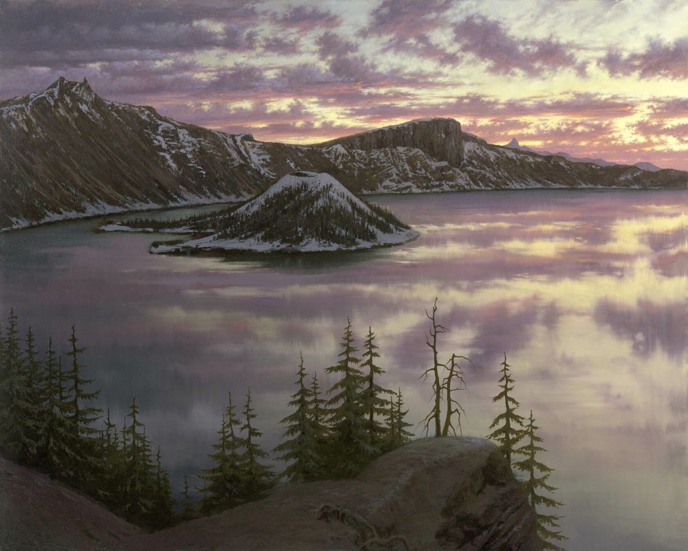 Alexei Butirskiy - Sunset At Crater Lake