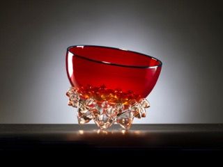 Andrew Madvin - Cherry Red Thorn Vessel