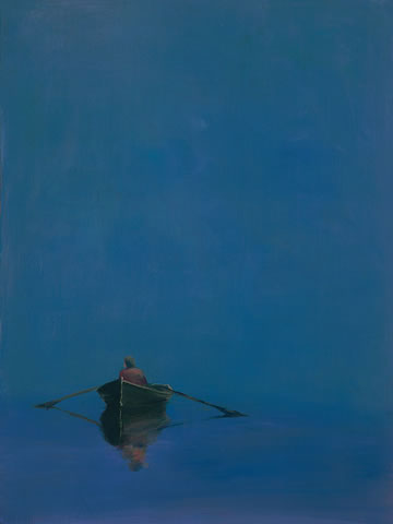 Anne Packard - Rowboat on Blue