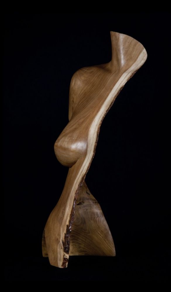 Chad Awalt - Osage Spirit Orange Osage Wood Sculpture