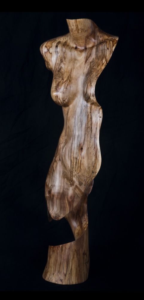 Chad Awalt - Paea III Maple Wood Sculpture