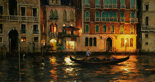 Dmitri Danish Limited Edition Giclee - Night on the Grand Canal