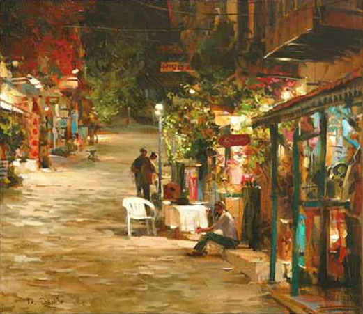 Dmitri Danish Limited Edition Giclee - Night Town