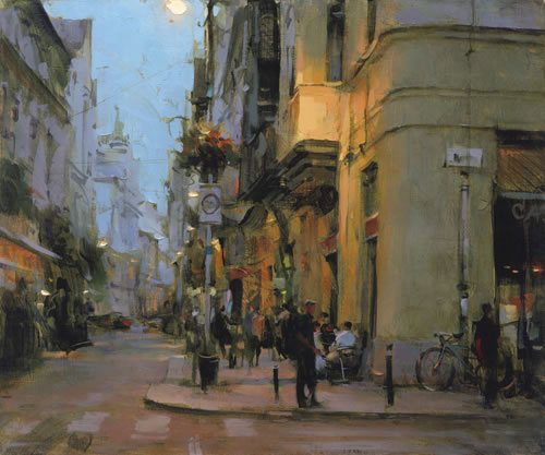 Dmitri Danish Limited Edition Giclee - Out For the Evening