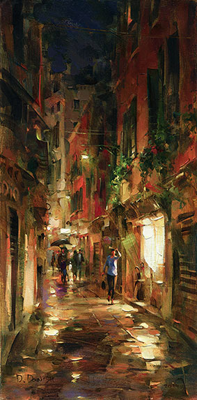 Dmitri Danish Limited Edition Giclee - Street at Night