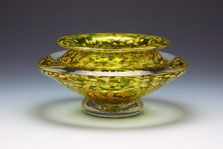 Gartner Blade - Transparent Lime Ikebana Flower Bowl
