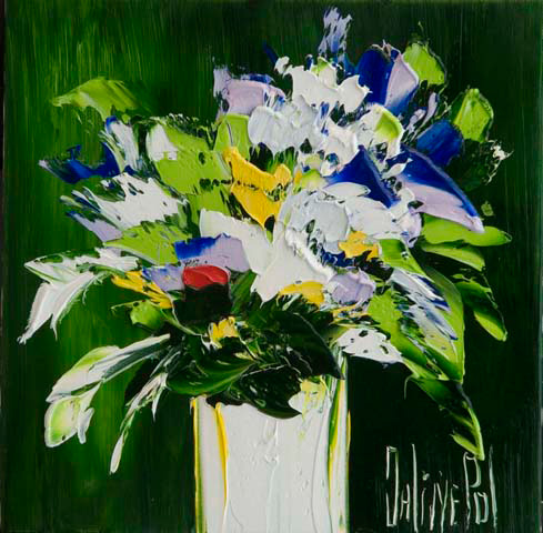 JalinePol's Original Oils on Canvas - Fireworks in the Spring