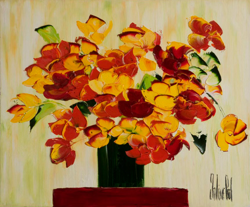 JalinePol's Original Oils on Canvas - Happiness Flamboyant