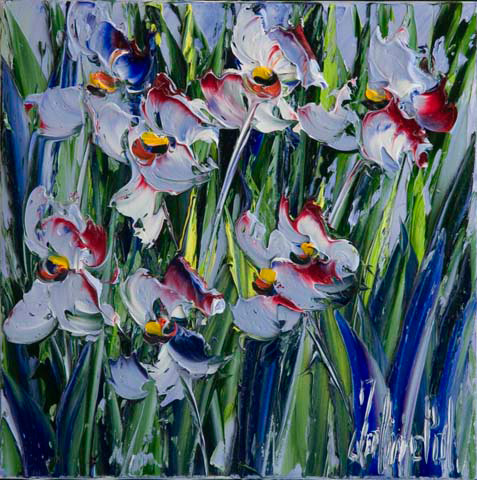 JalinePol's Original Oils on Canvas - Hidden in the Reeds