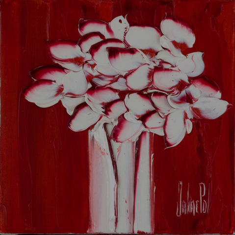 JalinePol's Original Oils on Canvas - Innocent Flowers