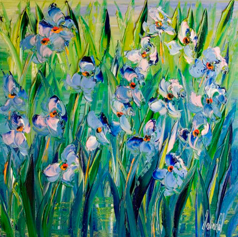 JalinePol's Original Oils on Canvas - Iris