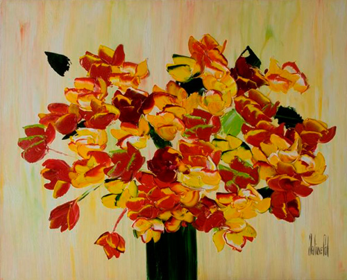 JalinePol's Original Oils on Canvas - Passion Flower