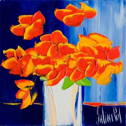 JalinePol's Original Oils on Canvas - Poetry In Bloom
