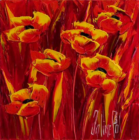 JalinePol's Original Oils on Canvas - Sacred Fire