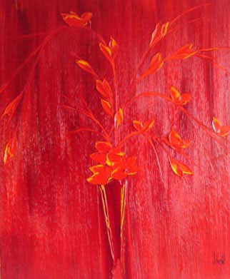 JalinePol's Original Oils on Canvas - Smiling Flowers