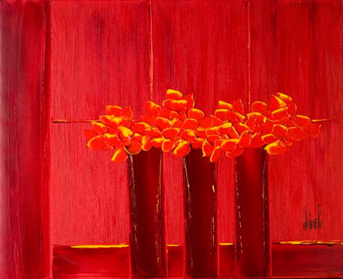 JalinePol's Original Oils on Canvas - Trio Of Tenderness
