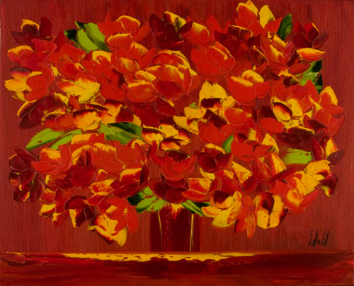 JalinePol's Original Oils on Canvas - Wound Of The Heart
