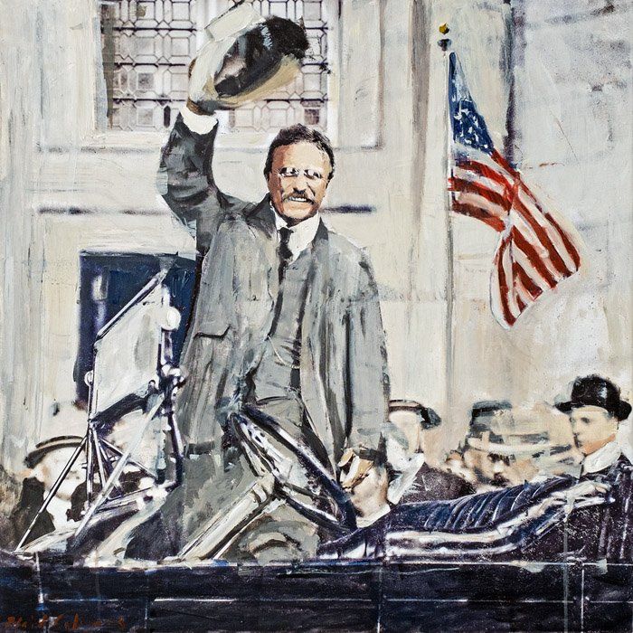 John Stango - Teddy Roosevelt With Flag