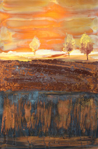 Ken Rausch Copper - Cream Landscape