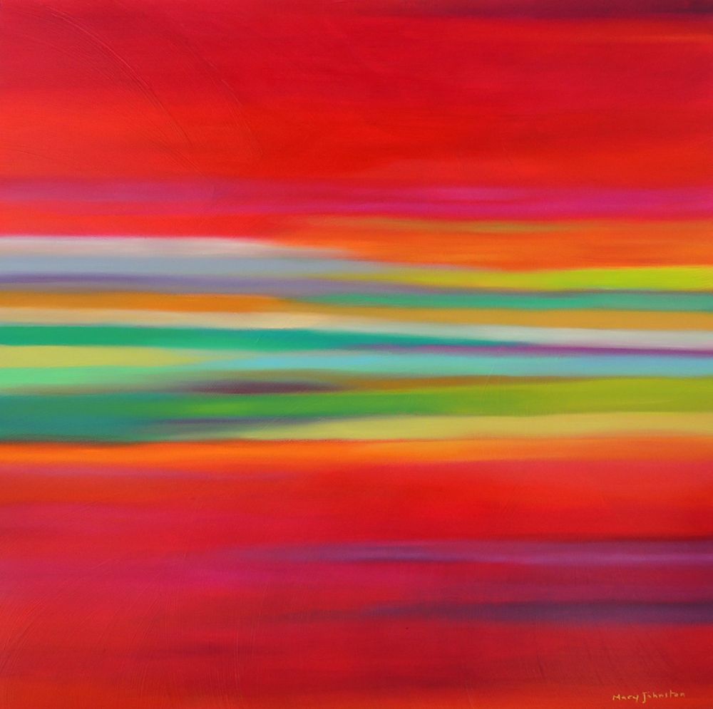 Mary Johnston - Abstract in Reds