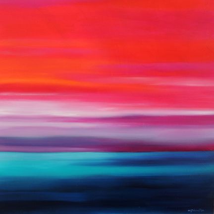 Mary Johnston - Red Sky Over Water