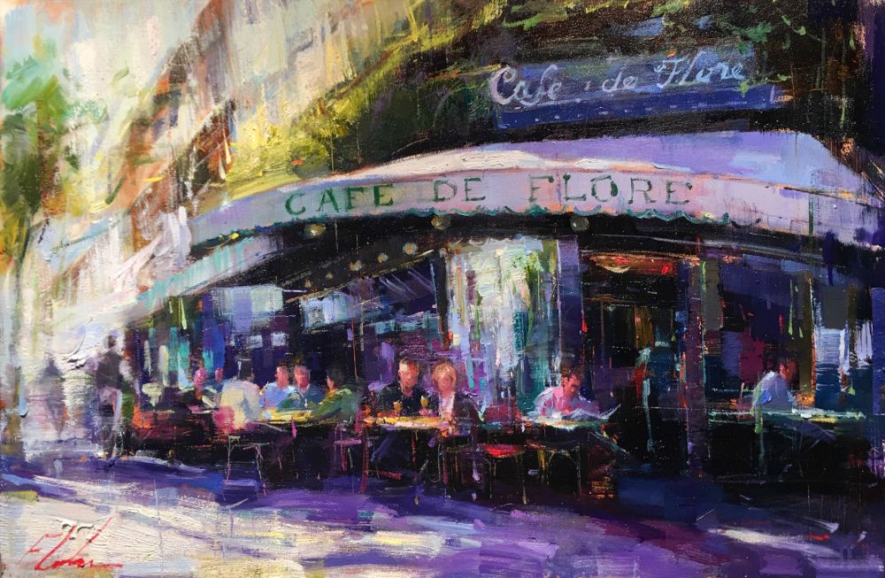 Michael Flohr's Limited Edition Giclees - Cafe de Flore