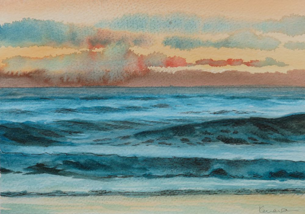 Simon Kenevan - Before Sunrise Watercolor