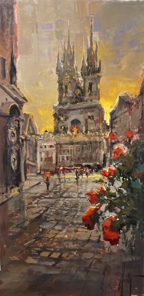 Steven Quartly - Woman Near Clocktower