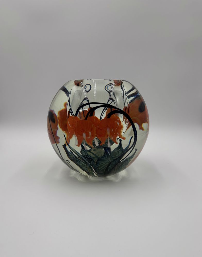 Tim Lotton - Orange Bleeding Heart Bowl