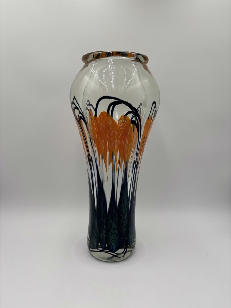 Tim Lotton - Orange Bleeding Heart Vase