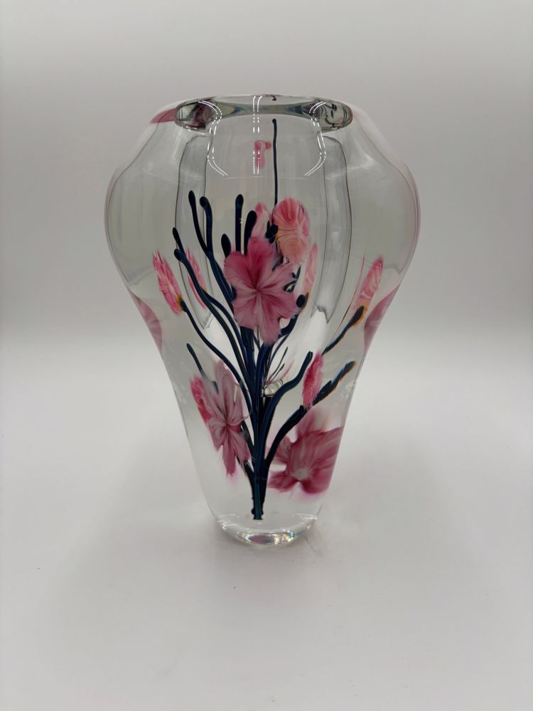 Tim Lotton - Pink Cherry Blossom Vase